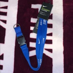 Blue Nike lanyard